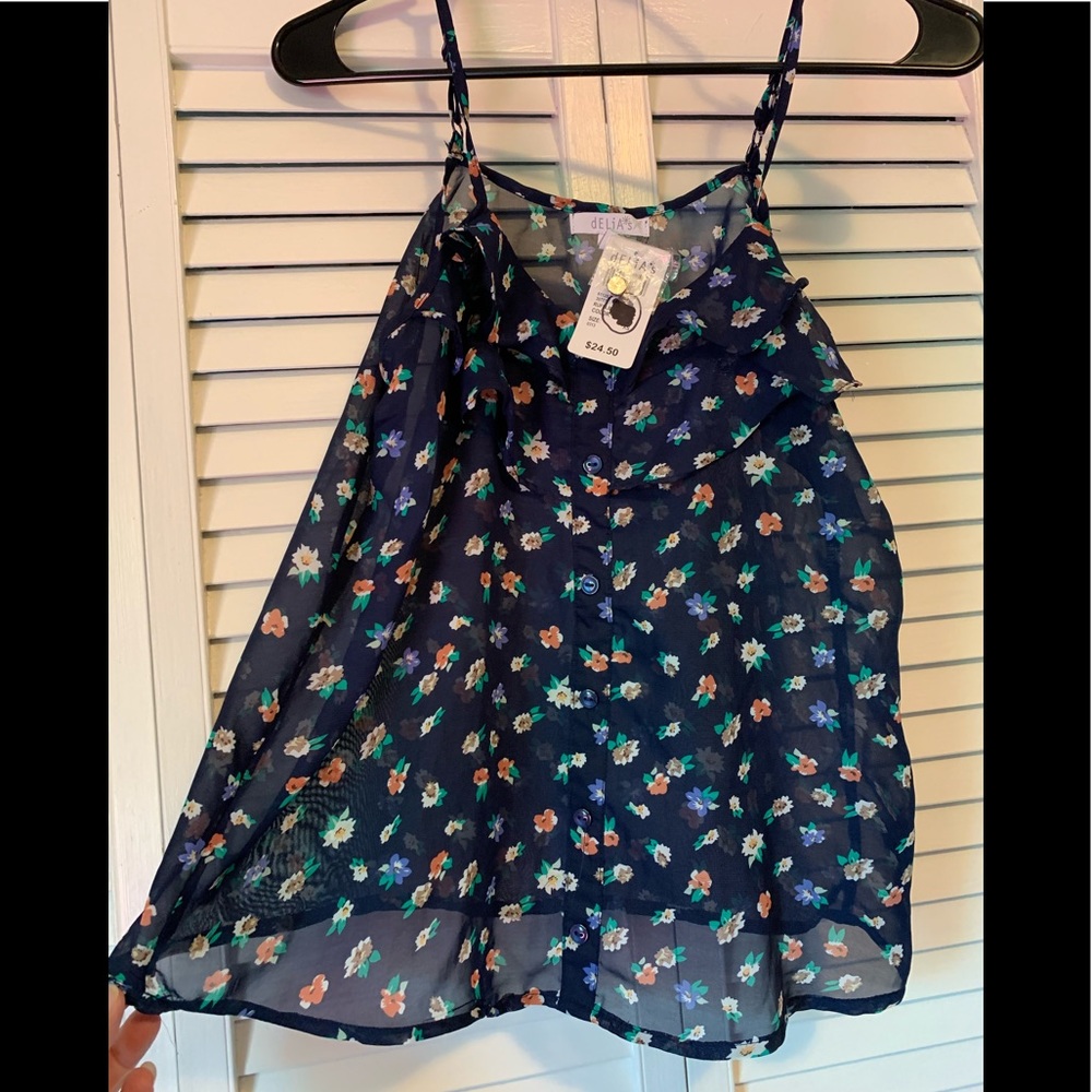 NWT! Delia*s Spaghetti Strap Blouse